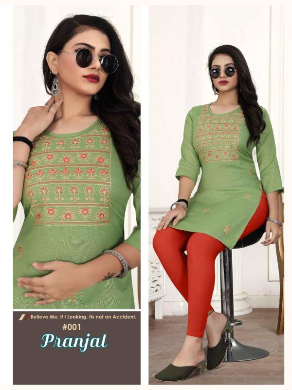 Pranjal cotton Designer Kurti collection